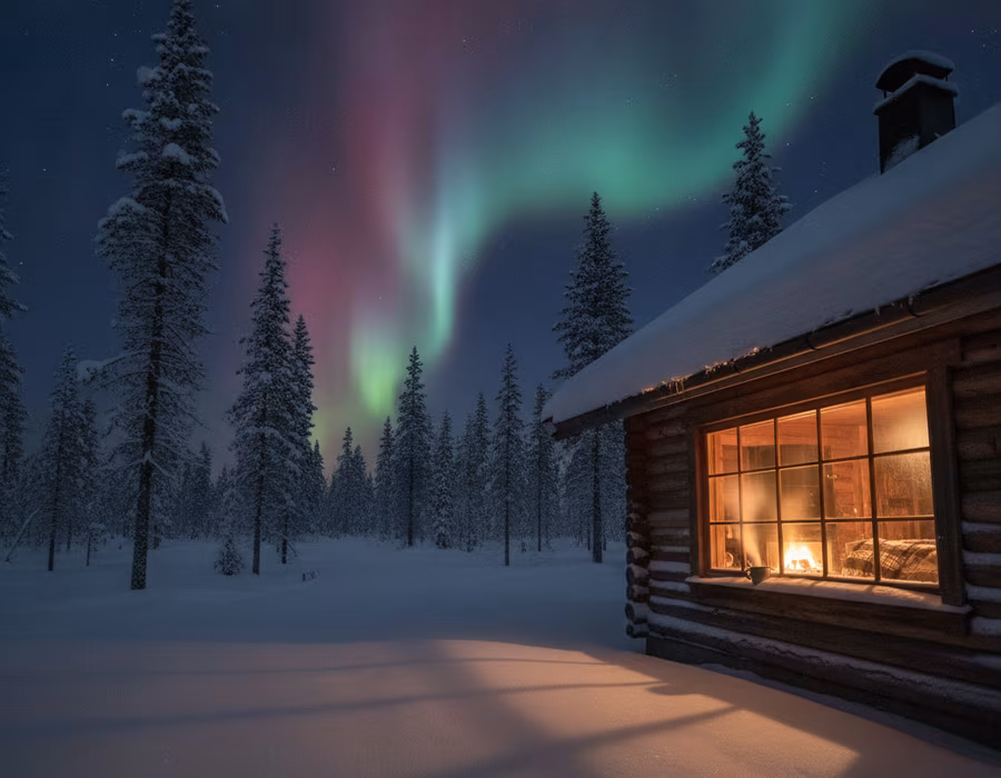 A lantern glowing beside a snowy path, symbolising safe and mindful play